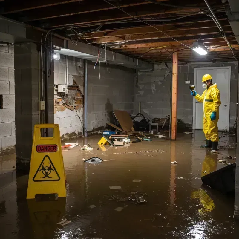 Flooded Basement Electrical Hazard in Castle Rock, CO Property